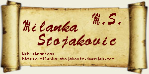 Milanka Stojaković vizit kartica